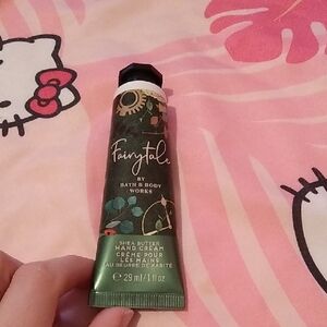 Bath & Body Works Fairytale Hand Cream - Dark Green with Floral Design
